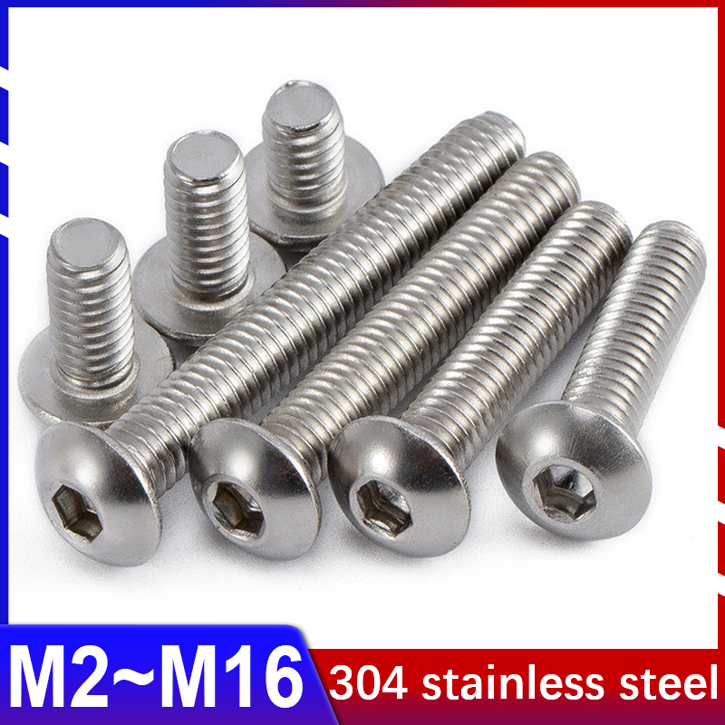 Deck Screw Stainless - Tornillos hexagonales de cabeza redonda/cabeza plana