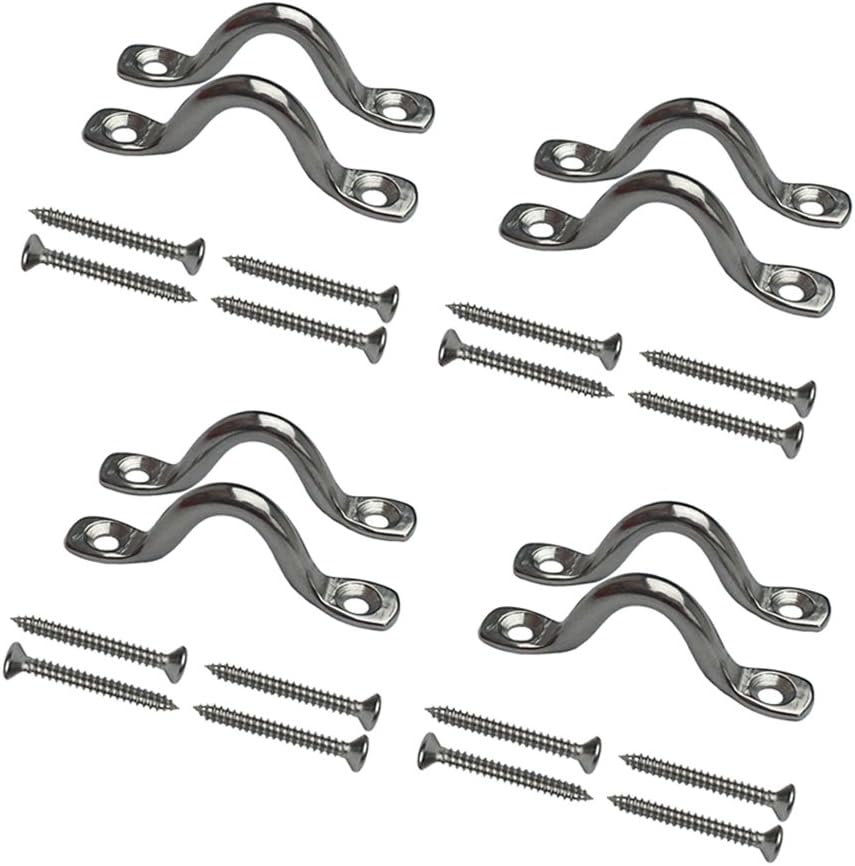 Deck Screw Stainless - 8 Piezas de Anillas de Acero