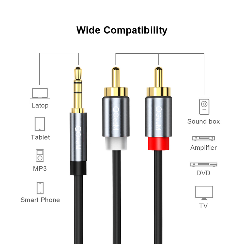 Cable QGeeM RCA 2RCA a 3,5 Cab - Home Improvement Dvd reseña y precio