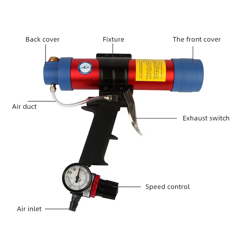 Pistola de sellado neumática d - Caulking Gun Dispensing reseña y precio