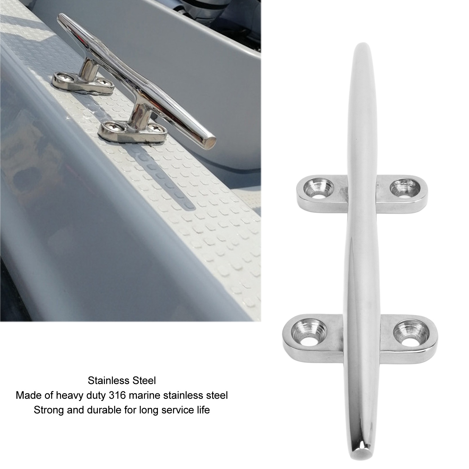 Cleat de Acero Inoxidable 316  - Deck Screw Stainless reseña y precio