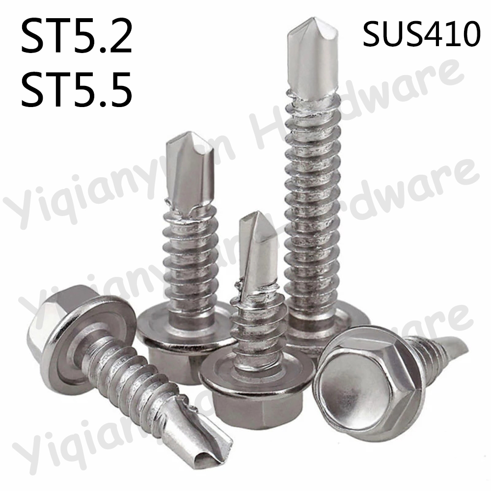 Yiqianyuan ST5.2/5.5 SUS410 to - Deck Screw Stainless reseña y precio