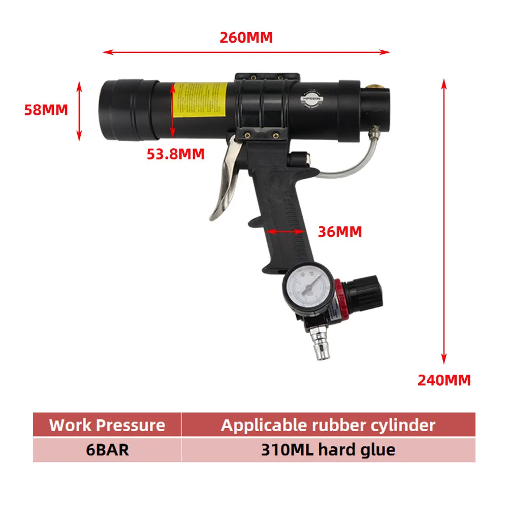 Pistola de calafateo de 310ML, - Caulking Gun Dispensing reseña y precio
